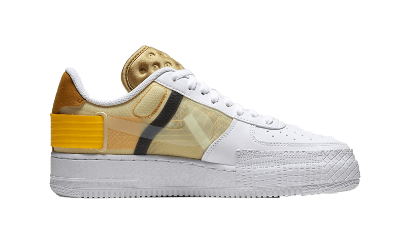 nike air force 1 high white and gold