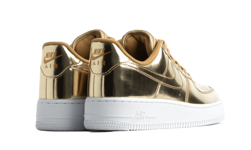 Nike Air Force 1 Mid - Black - Metallic Gold - White 