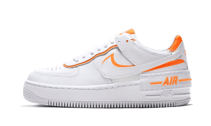 orange nike af1 shadow