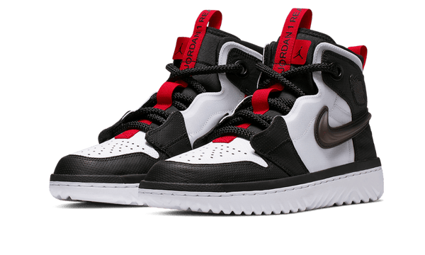 jordan 1 high react black white gym red