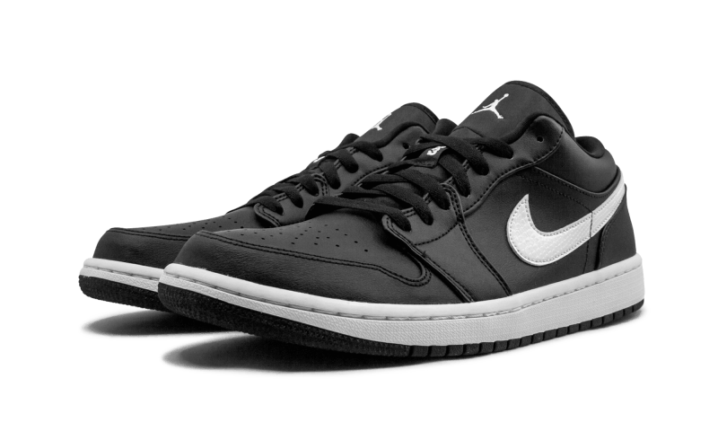 jordan 1 low black white white