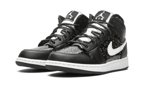 air jordan 1 mid black speckle