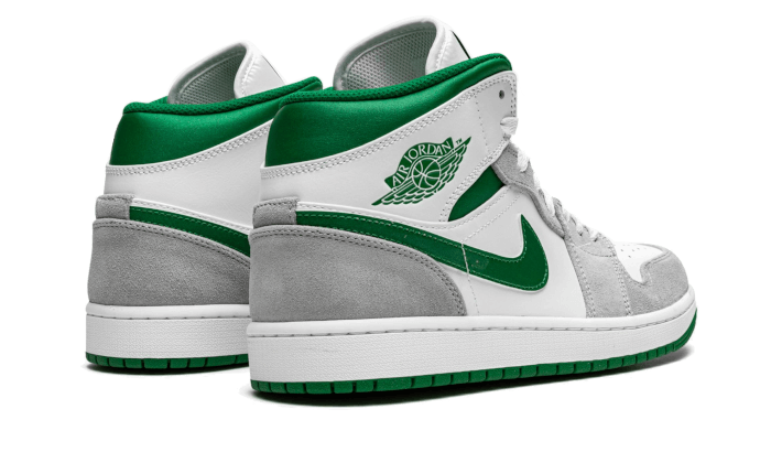 Air Jordan 1 Mid SE GS 'Grey Pine Green' - DC7248-103