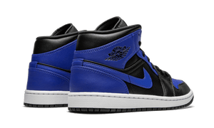 jordan 1 mid black royal tumbled leather