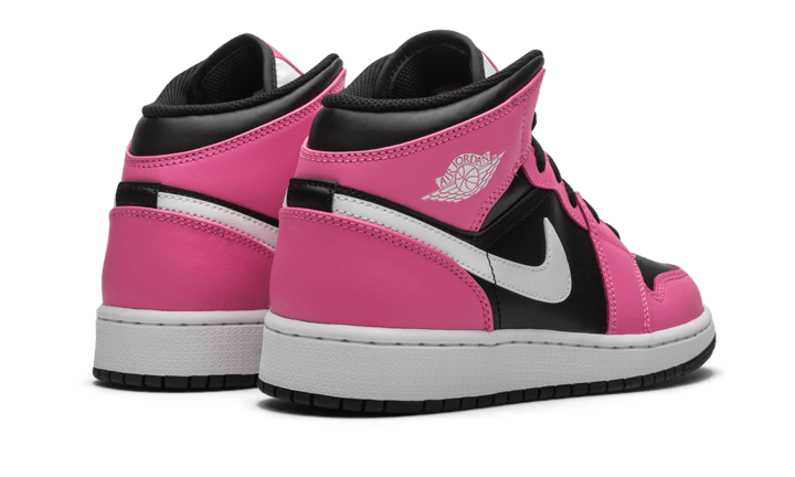 Air Jordan 1 Mid (schwarz / pink) Sneaker - 555112-002