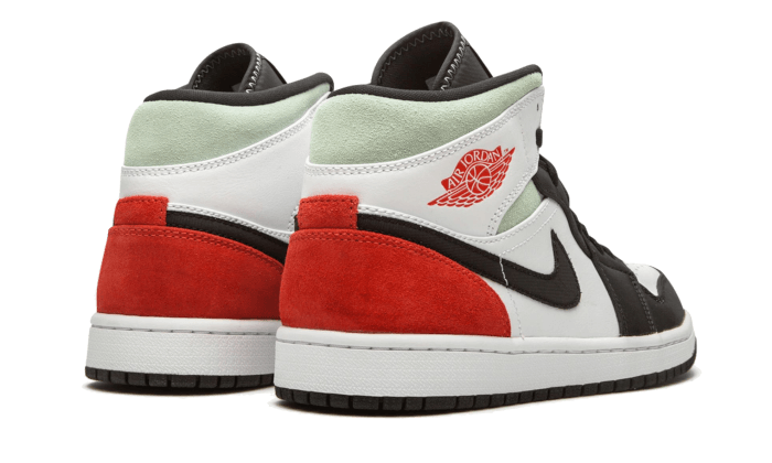 Air Jordan 1 Mid GS 'Red Mint' - BQ6931-100