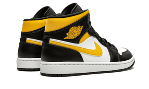 air jordan 1 mid white pollen black release date