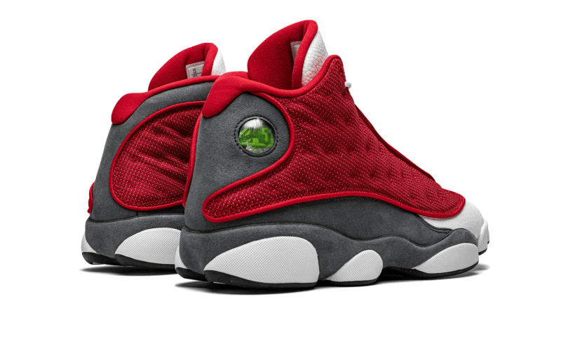 jordan 13 red and white grey