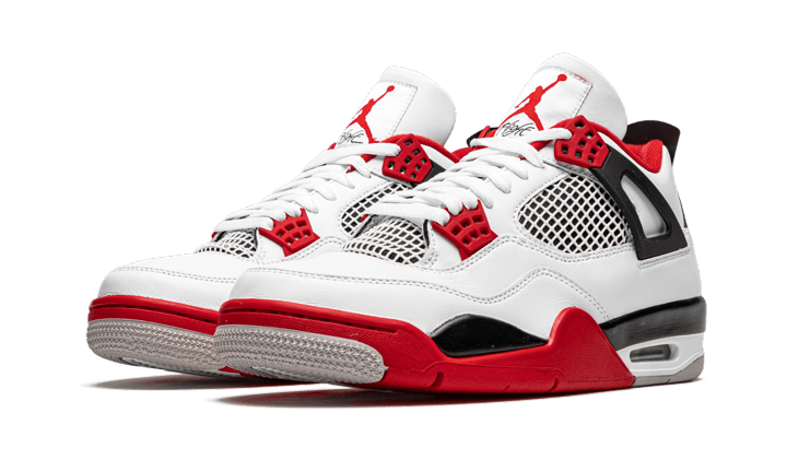 Air Jordan 4 Retro sko til store barn - White - 408452-160