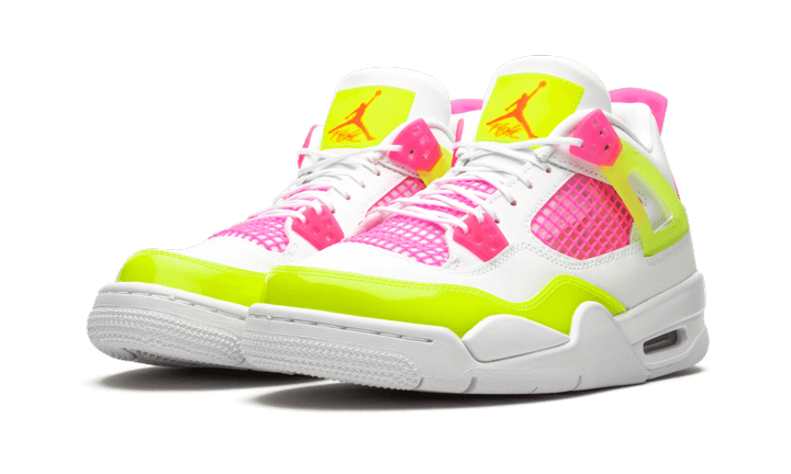 jordan 4 white pink yellow