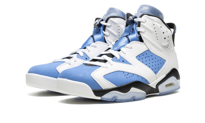 Nike Jordan 蓝色 & 白色 Air Jordan 6 Retro 儿童高帮运动鞋 - 384665-410