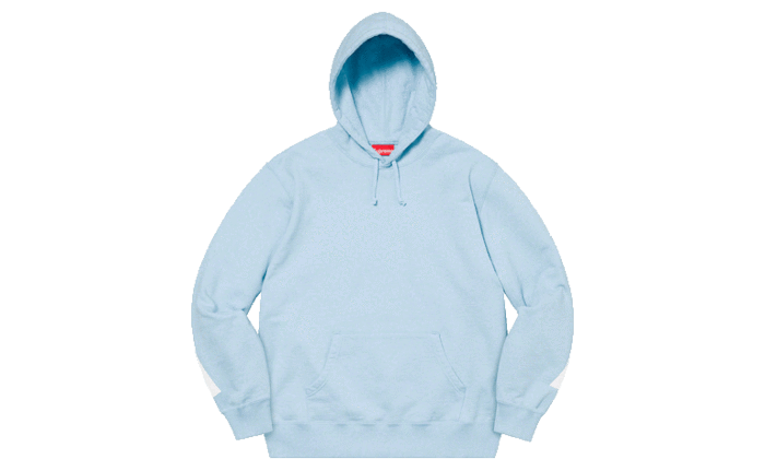 supreme big logo hooded sweatshirt white