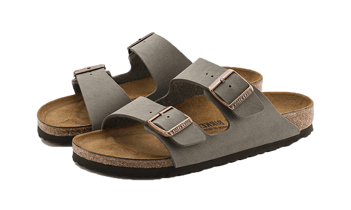 Birkenstock Arizona Birko-Flor Nubuck Stone