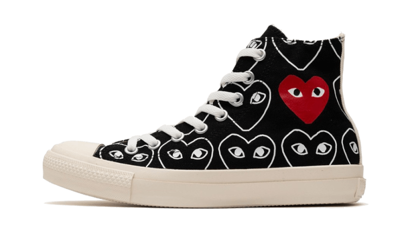 Converse Taylor 70s Comme Des Garçons PLAY All-Over Black