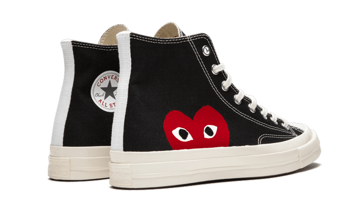 verkoper vloot naakt Converse Chuck Taylor All-Star 70s Hi Comme des Garçons PLAY Black