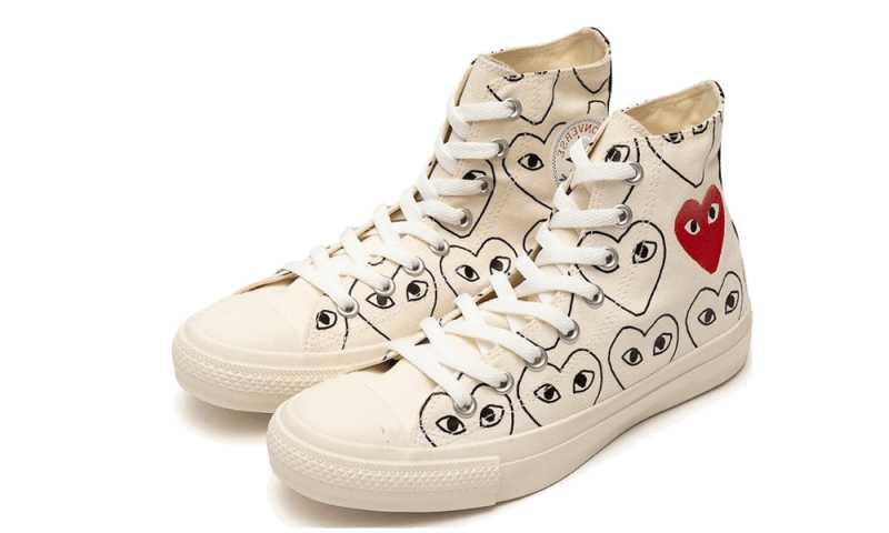 Converse Chuck Taylor All-Star 70s Hi Comme des Garçons PLAY All-Over ...