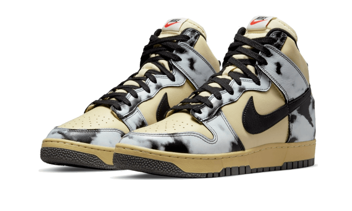 Nike Dunk High 1985 Acid Wash Cream Black - DD9404-700