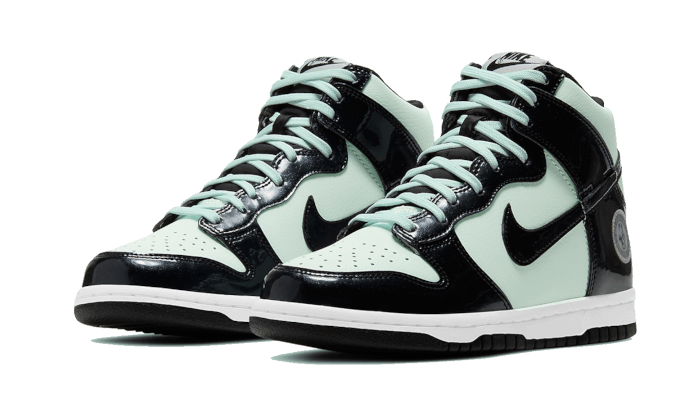 Boys Nike Nike Dunk High - Boys' Grade School Shoe Green/Black/White Size 05.0 - DD1846-300