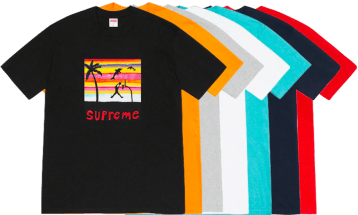 supreme dunk tee black