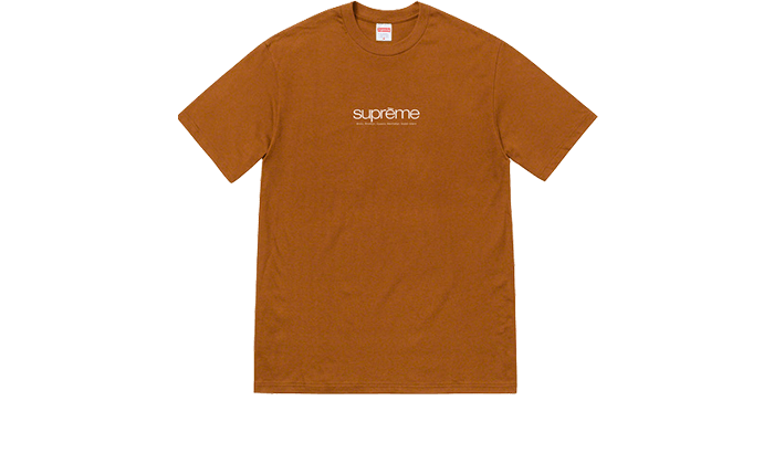 supreme five boroughs tee brown