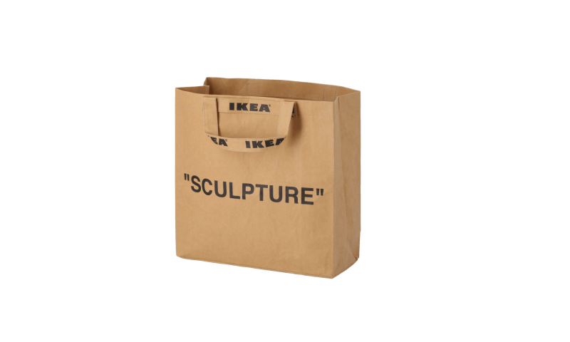 Ikea Markerad Virgil Abloh Carrier Bag Sculpture