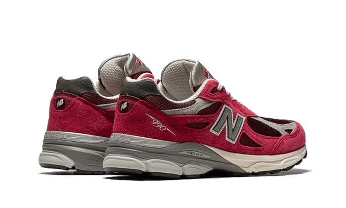 New Balance Hombre MADE in USA 990v3 in Roja/Gris, Leather, Talla 40 - M990TF3