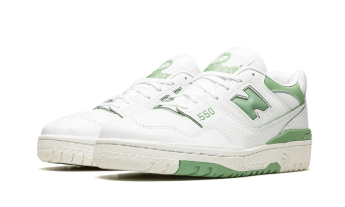 New Balance 550 White Mint Green - BB550FS1