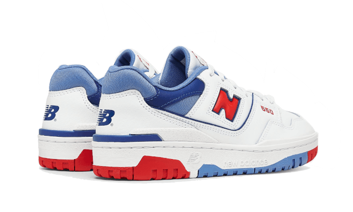 550 (GS) Sneakers White / True Red / Atlantic Blue - GSB550CH