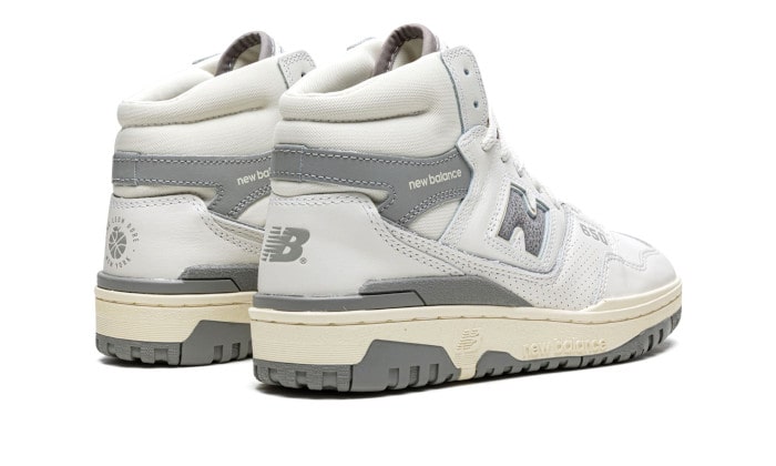 New Balance Hombre x Aimé Leon Dore 650 in Gris/Blanca, Leather, Talla 44 - BB650RA1