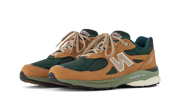 New Balance 990v3 MiUSA Tan Green - M990WG3