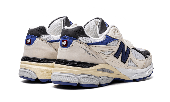 New Balance 990v3 MiUSA White Blue - M990WB3