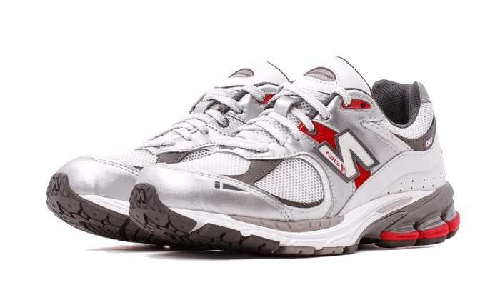 New Balance 2002R - Men's Running Shoes - Silver Metallic / Team Red - M2002RLB