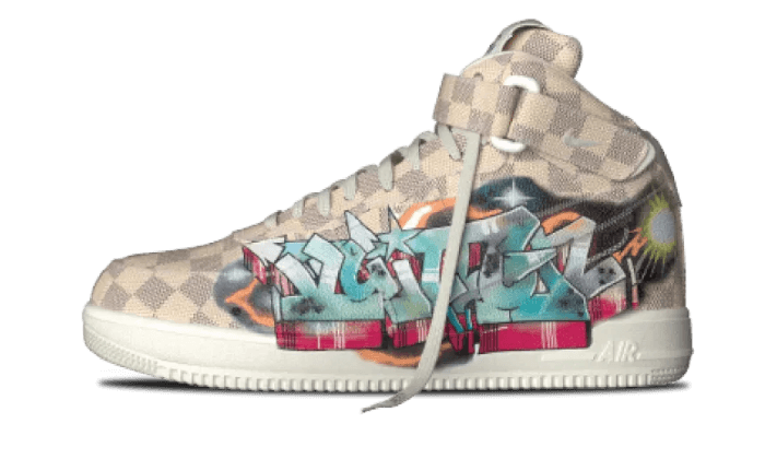 Louis Vuitton x Nike Air Force 1 Mid Graffiti | Size 8