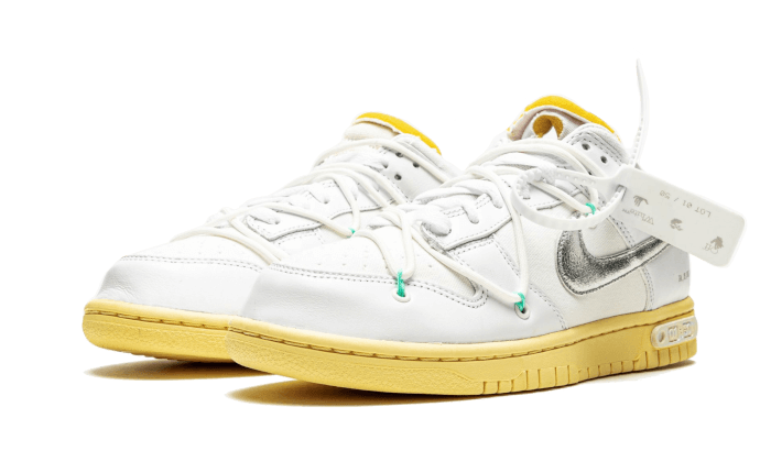 nike dunk low off white yellow