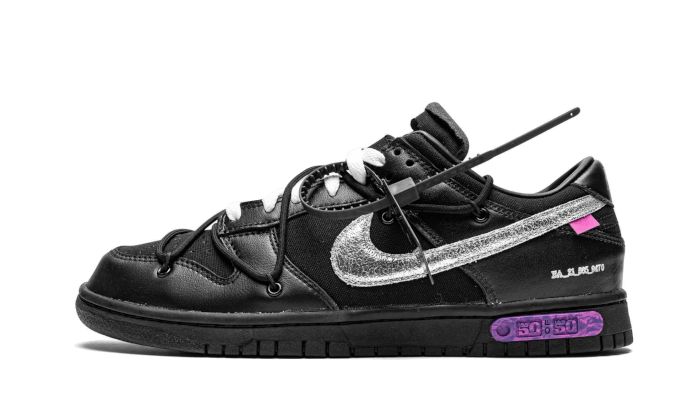OFF-WHITE × NIKE DUNK LOW 1 OF 50 BLACK