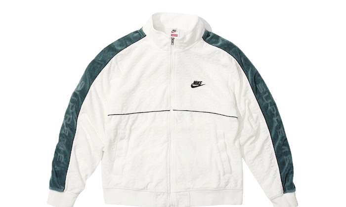 Supreme × Nike Velour Track Jacket White | veranstaltungen.lkz.de