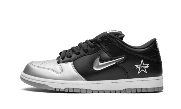 Nike SB Dunk Low Supreme Jewel Swoosh Silver