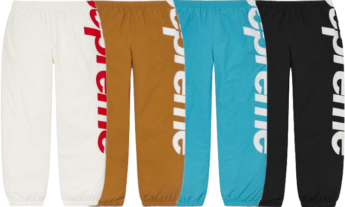 supreme spellout track pant