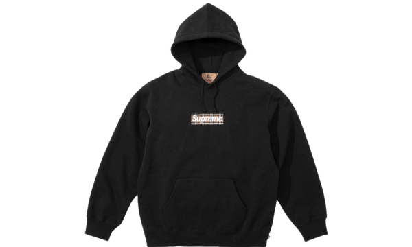 Supreme Burberry Box Logo Hooded Black www.vdiec.com