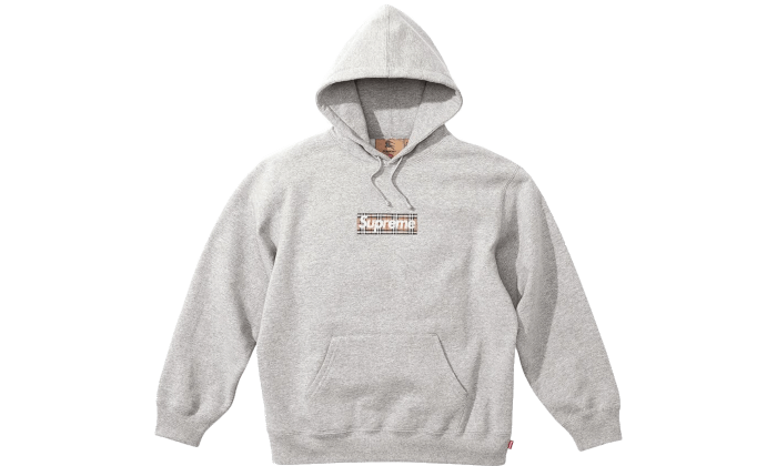 HOMME+ 'ESSENTIAL' Box Logo Hoodie Charcoal M