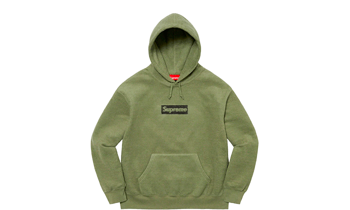supreme Box Logo Hooded Sweatshirt オリーブ - パーカー