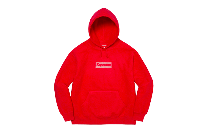 Supreme Box Logo Hooded Sweatshirt Red