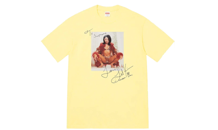 Supreme Lil Kim Tee Yellow