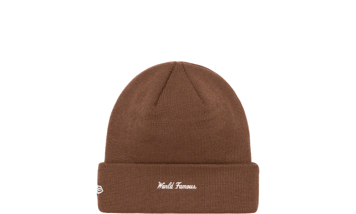 supreme beanie brown