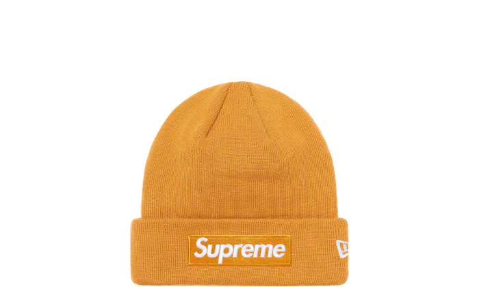 supreme new era beanie yellow