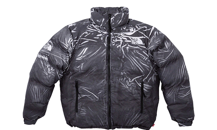 The North Face Printed Nuptse Jacket Black