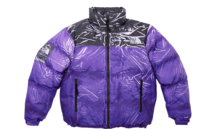 Supreme / The North Face Printed Nuptse Jacket Purple