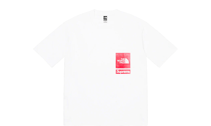 supreme TNF tee (White)（新品未使用）-