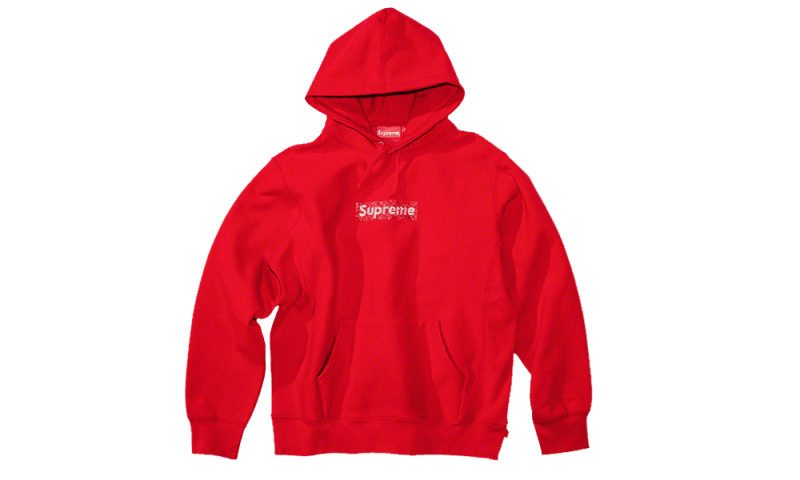 Supreme Cross Box Logo Hooded Sweatshirt Heather Grey