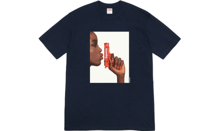 supreme water pistol tee pink